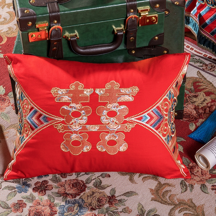 91家纺网 家纺一手货源 找家纺 甜咪咪婚庆 2026新款长绒棉全棉绣花结婚婚庆四件套多件套床单床盖款 九五挚恋