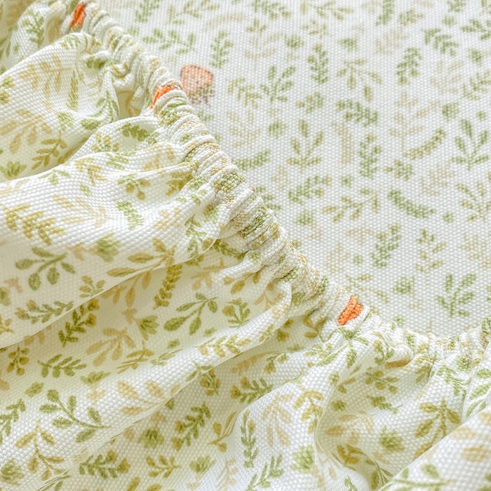 91家纺网 家纺一手货源 找家纺 优品惠 2026新款老粗布床笠凉席席子空调软席单品床垫保护套三件套 林间小兔