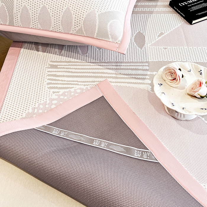 91家纺网 家纺一手货源 找家纺 （总）宜派家纺  2026新款PE凉感席几何系列床单款