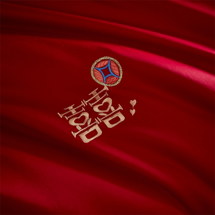 91家纺网 家纺一手货源 找家纺 甜咪咪婚庆 2026新款长绒棉全棉绣花结婚婚庆四件套多件套床单床盖款 乐多多