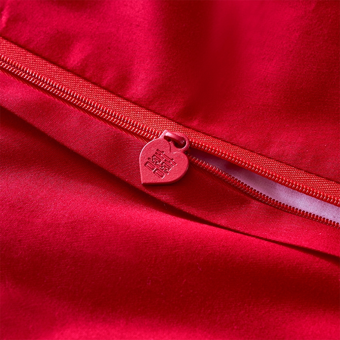 91家纺网 家纺一手货源 找家纺 甜咪咪婚庆 2026新款长绒棉全棉绣花结婚婚庆四件套多件套床单床盖款 龙凤传情