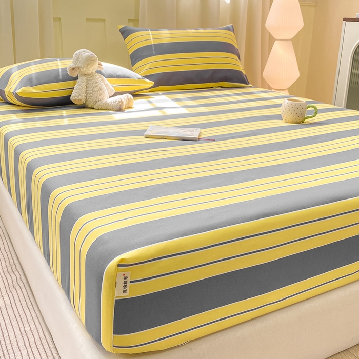 91家纺网 家纺一手货源 找家纺 优品惠 2026新款老粗布床笠凉席席子空调软席单品床垫保护套三件套 约定