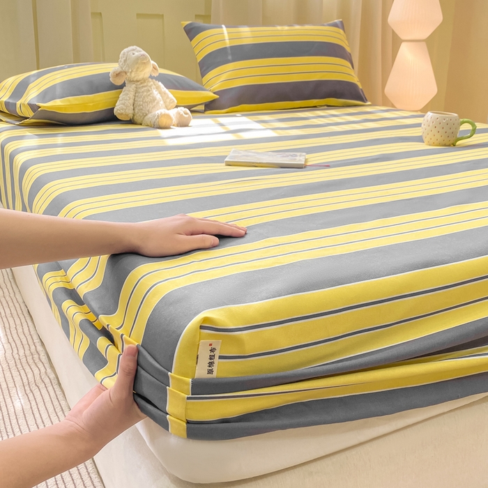 91家纺网 家纺一手货源 找家纺 优品惠 2026新款老粗布床笠凉席席子空调软席单品床垫保护套三件套 约定