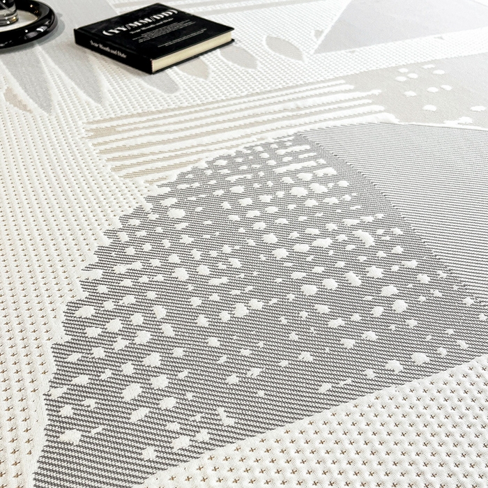 91家纺网 家纺一手货源 找家纺 宜派家纺  2026新款PE凉感席几何系列床单款 几何-灰