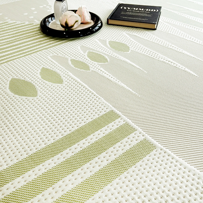 91家纺网 家纺一手货源 找家纺 宜派家纺  2026新款PE凉感席几何系列床单款 几何-绿