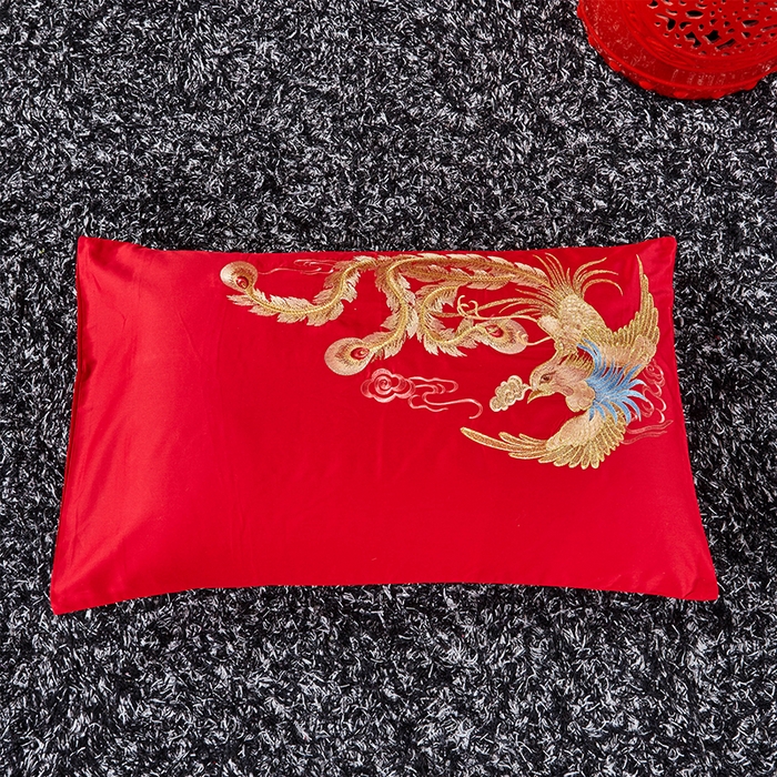 91家纺网 家纺一手货源 找家纺 甜咪咪婚庆 2026新款长绒棉全棉绣花结婚婚庆四件套多件套床单床盖款 珠联璧合