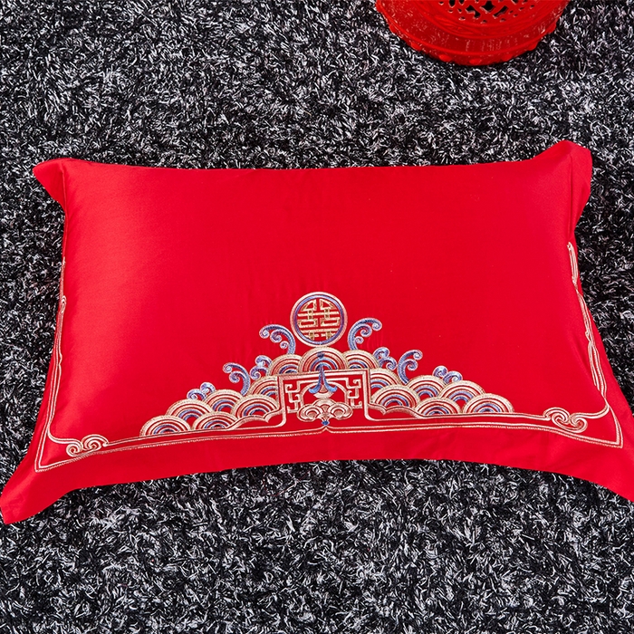 91家纺网 家纺一手货源 找家纺 甜咪咪婚庆 2026新款长绒棉全棉绣花结婚婚庆四件套多件套床单床盖款 珠联璧合