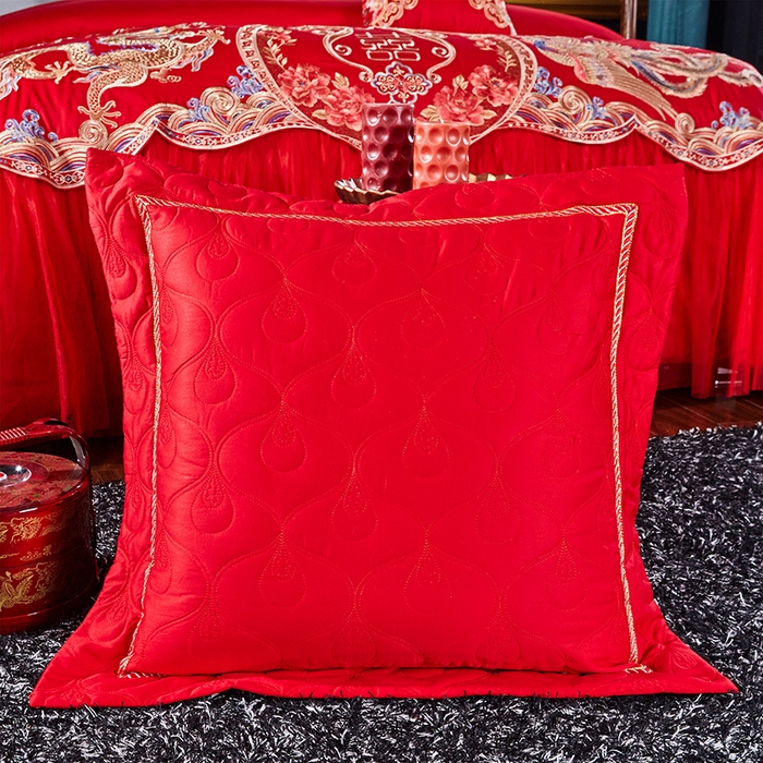 91家纺网 家纺一手货源 找家纺 甜咪咪婚庆 2026新款长绒棉全棉绣花结婚婚庆四件套多件套床单床盖款 珠联璧合