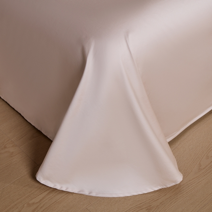 91家纺网 家纺一手货源 找家纺 U品汇 2026新品纯棉全棉平网大版数码印花四件套高端60支长绒棉贡缎埋绳宽边系列 花笺梦语（绿）