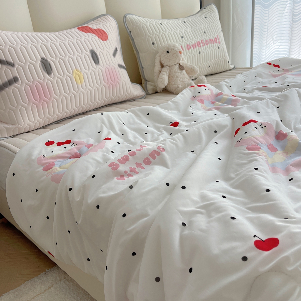 91家纺网 家纺一手货源 找家纺 （总）顾里家纺 2026新款韩系少女凉感冰皮夏被夏凉被空调被-第一组