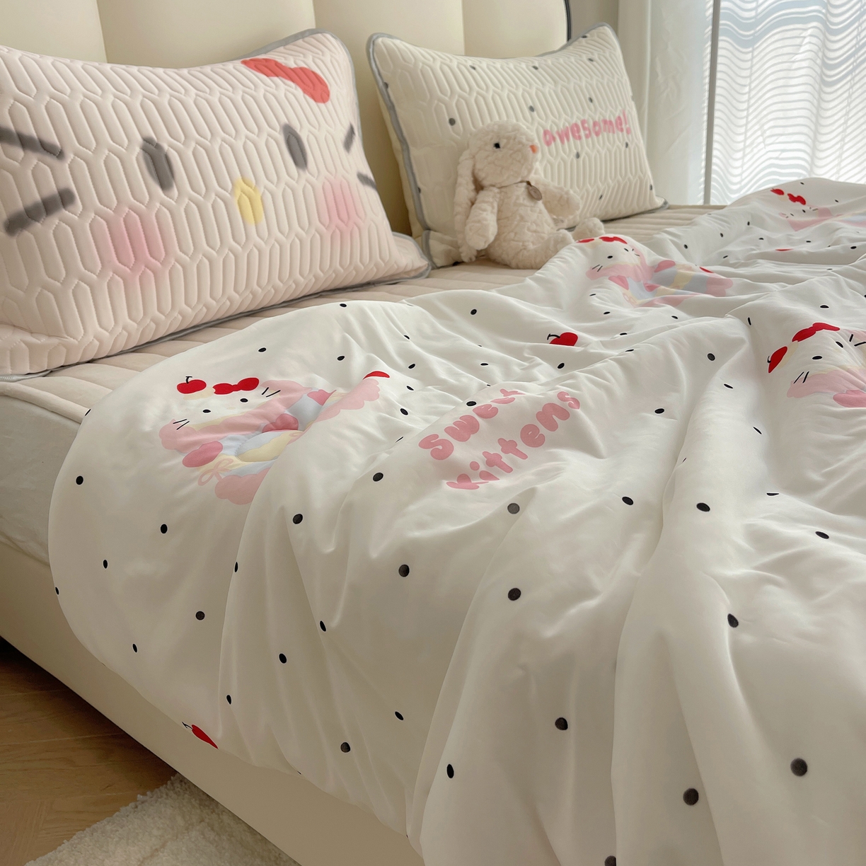 91家纺网 家纺一手货源 找家纺 （总）顾里家纺 2026新款韩系少女凉感冰皮夏被夏凉被空调被-第一组