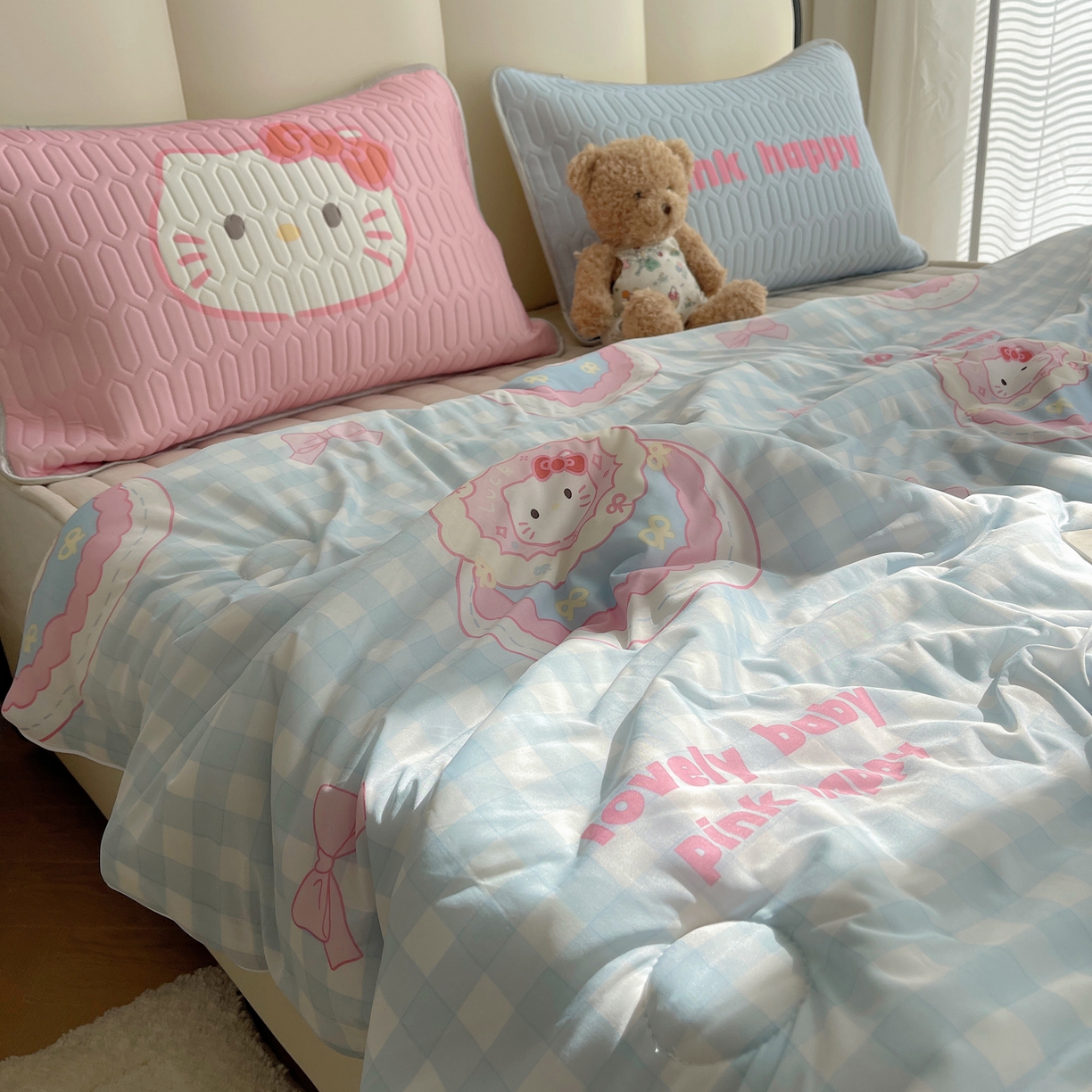 91家纺网 家纺一手货源 找家纺 （总）顾里家纺 2026新款韩系少女凉感冰皮夏被夏凉被空调被-第一组