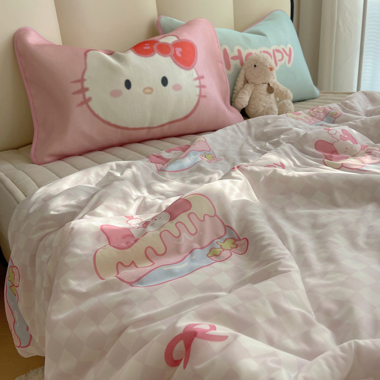 91家纺网 家纺一手货源 找家纺 （总）顾里家纺 2026新款韩系少女凉感冰皮夏被夏凉被空调被-第一组