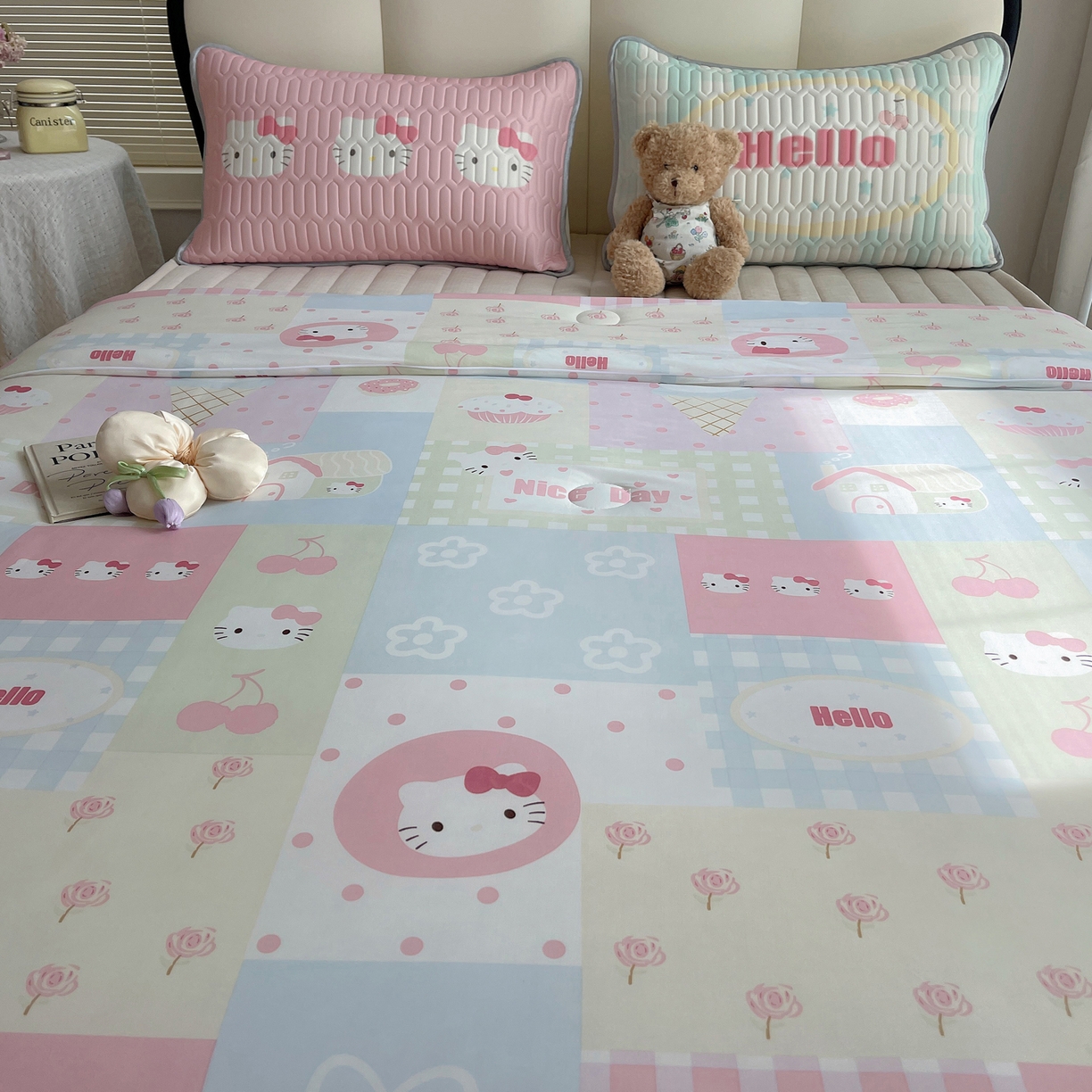 91家纺网 家纺一手货源 找家纺 顾里家纺 2026新款韩系少女凉感冰皮夏被夏凉被空调被-第一组 猫咪时光