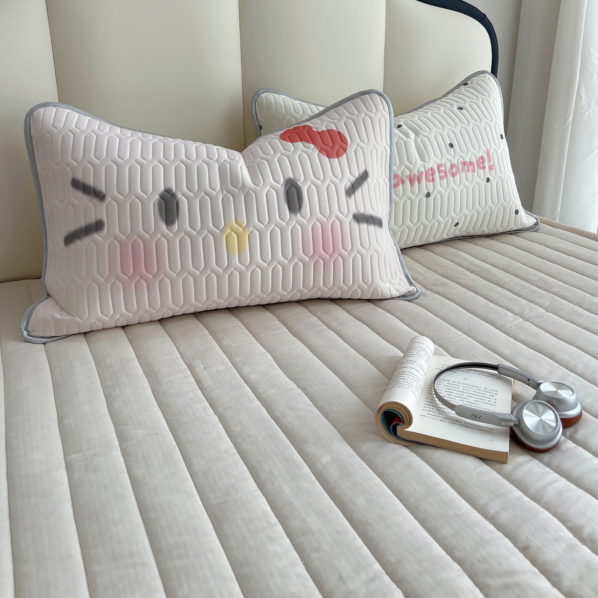 91家纺网 家纺一手货源 找家纺 顾里家纺 2026新款韩系少女凉感冰皮夏被夏凉被空调被-第一组 波点粉猫