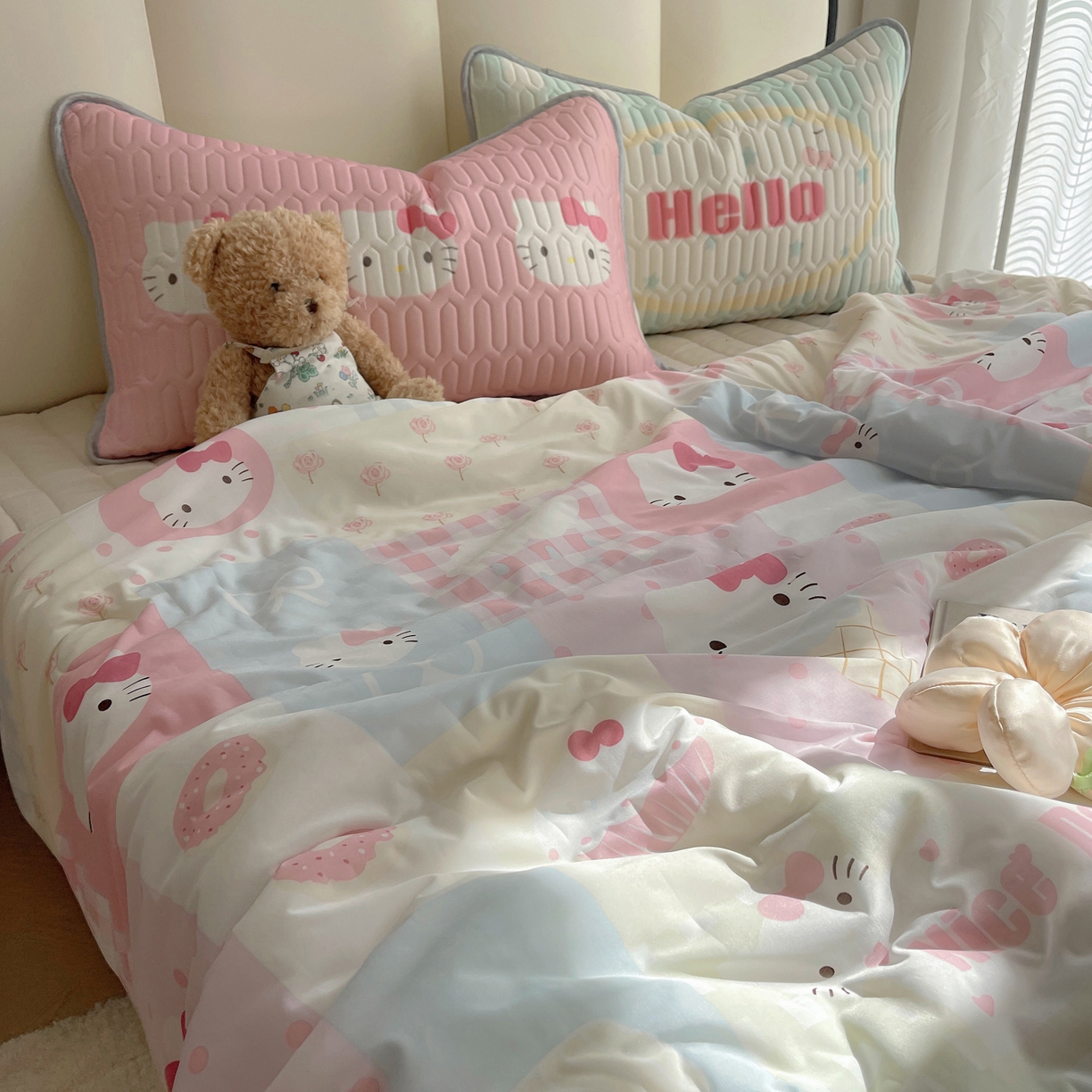 91家纺网 家纺一手货源 找家纺 （总）顾里家纺 2026新款韩系少女凉感冰皮夏被夏凉被空调被-第一组