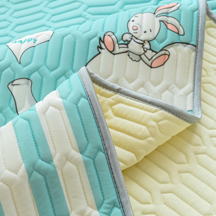 91家纺网 家纺一手货源 找家纺 （总）优雅星家纺 2026新款凉感丝印花乳胶凉席