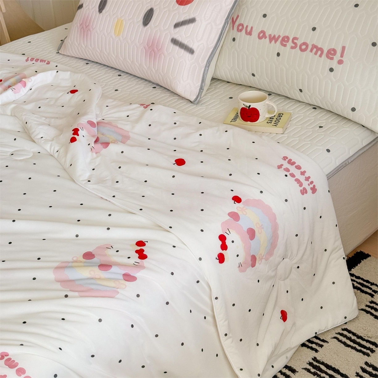 91家纺网 家纺一手货源 找家纺 （总）顾里家纺 2026新款韩系少女凉感冰皮夏被夏凉被空调被-第二组