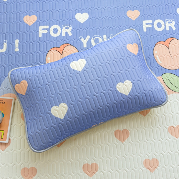 91家纺网 家纺一手货源 找家纺 优雅星家纺 2026新款凉感丝印花乳胶凉席 郁金香