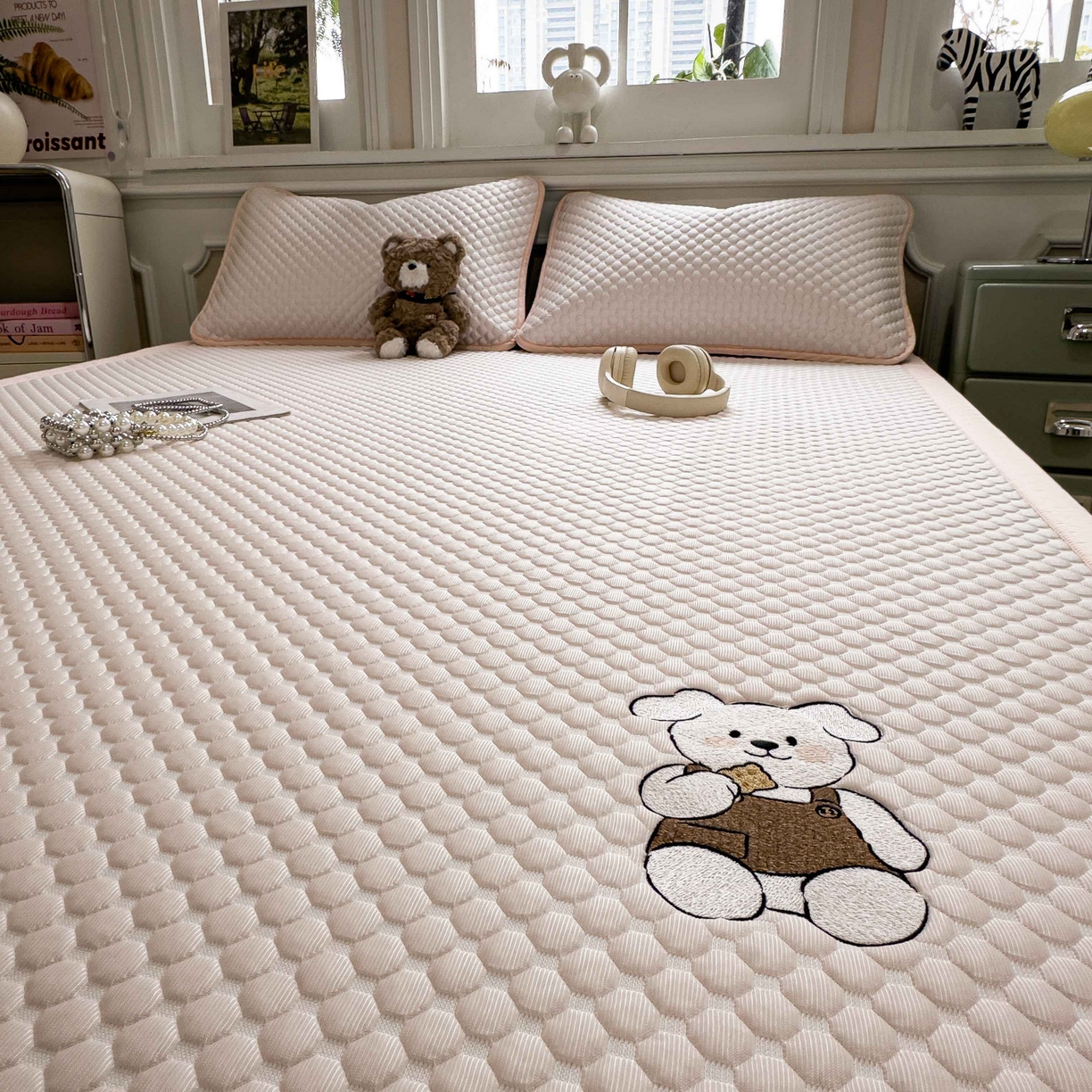 91家纺网 家纺一手货源 找家纺 （总）孩子王家纺 2026春夏新款冰豆豆凉席凉感值过0.21冰丝床单单件冰丝席家用空调软席凉席席子