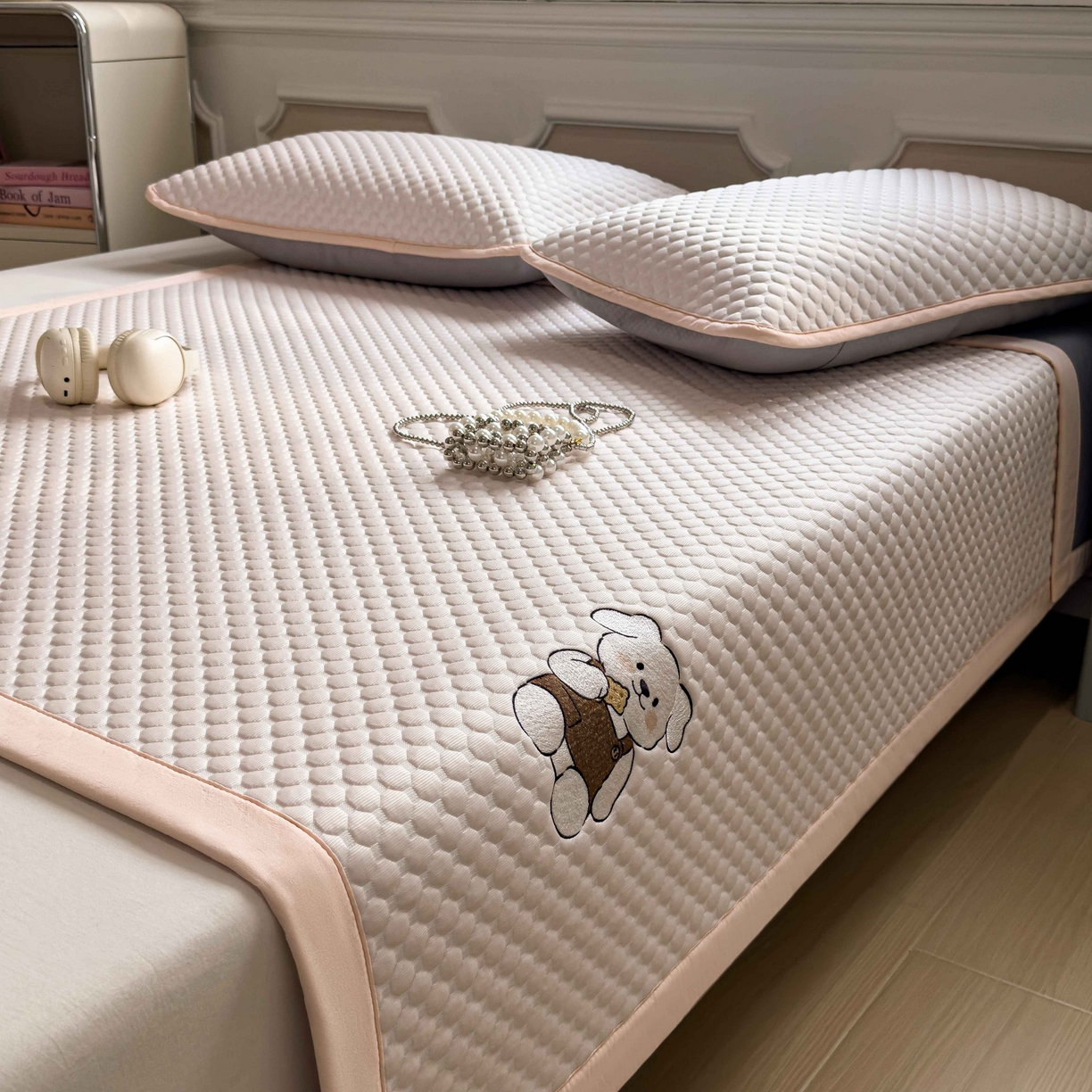 91家纺网 家纺一手货源 找家纺 （总）孩子王家纺 2026春夏新款冰豆豆凉席凉感值过0.21冰丝床单单件冰丝席家用空调软席凉席席子