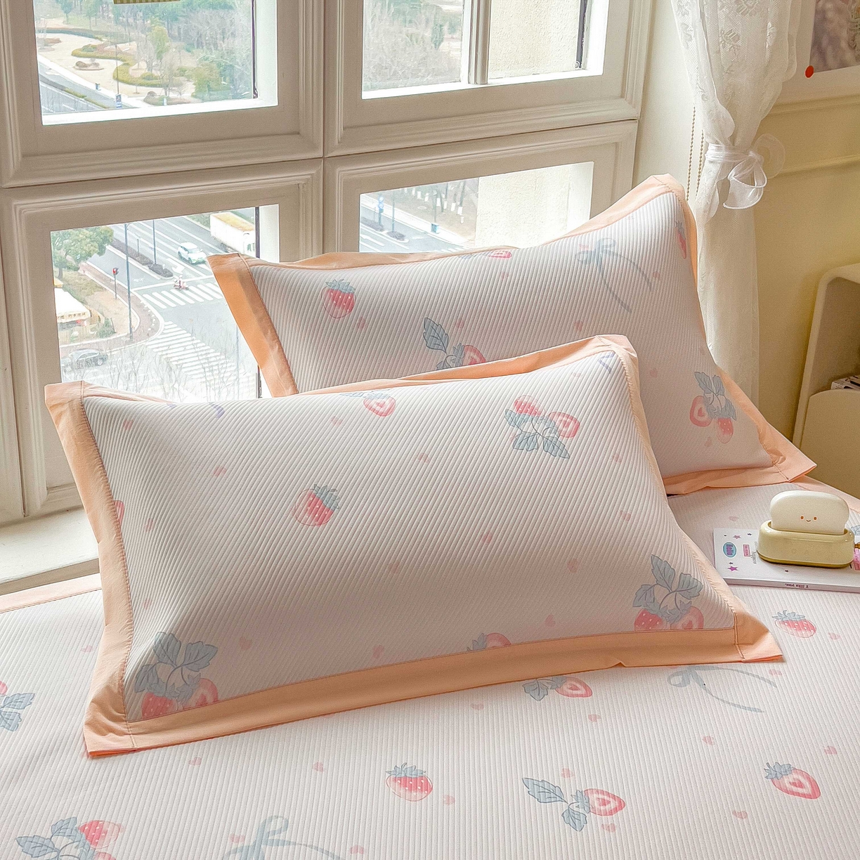 91家纺网 家纺一手货源 找家纺 （总）孩子王家纺 2026春夏新款夏季花卉冰丝凉席凉感值过0.21冰豆豆A类可机洗学生宿舍空调软席