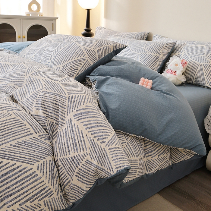 91家纺网 家纺一手货源 找家纺 （总）北部居 2026新款柔软泡芙纱印花单被套