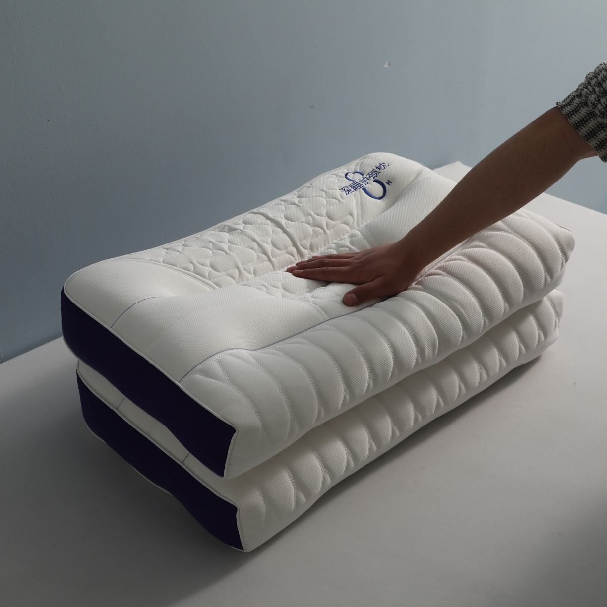 91家纺网 家纺一手货源 找家纺 （总）小米枕芯 2026新款8小时深睡护颈枕助睡眠枕两色枕头枕芯