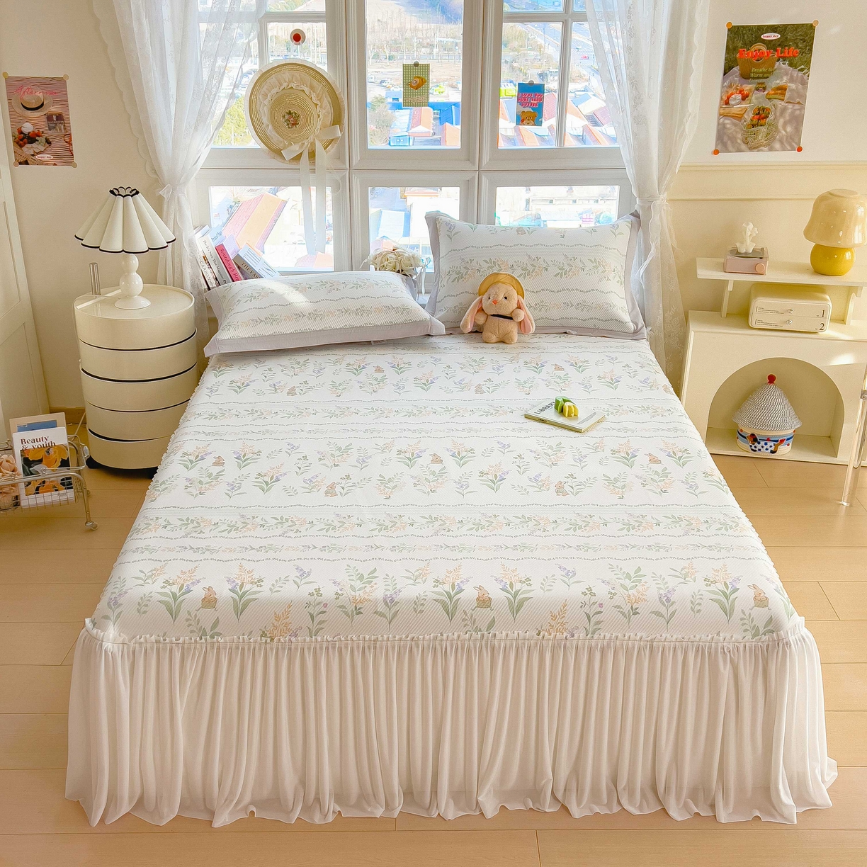 91家纺网 家纺一手货源 找家纺 （总）孩子王家纺 2026春夏新款夏季花卉冰丝凉席凉感值过0.21冰豆豆A类可机洗学生宿舍空调软席