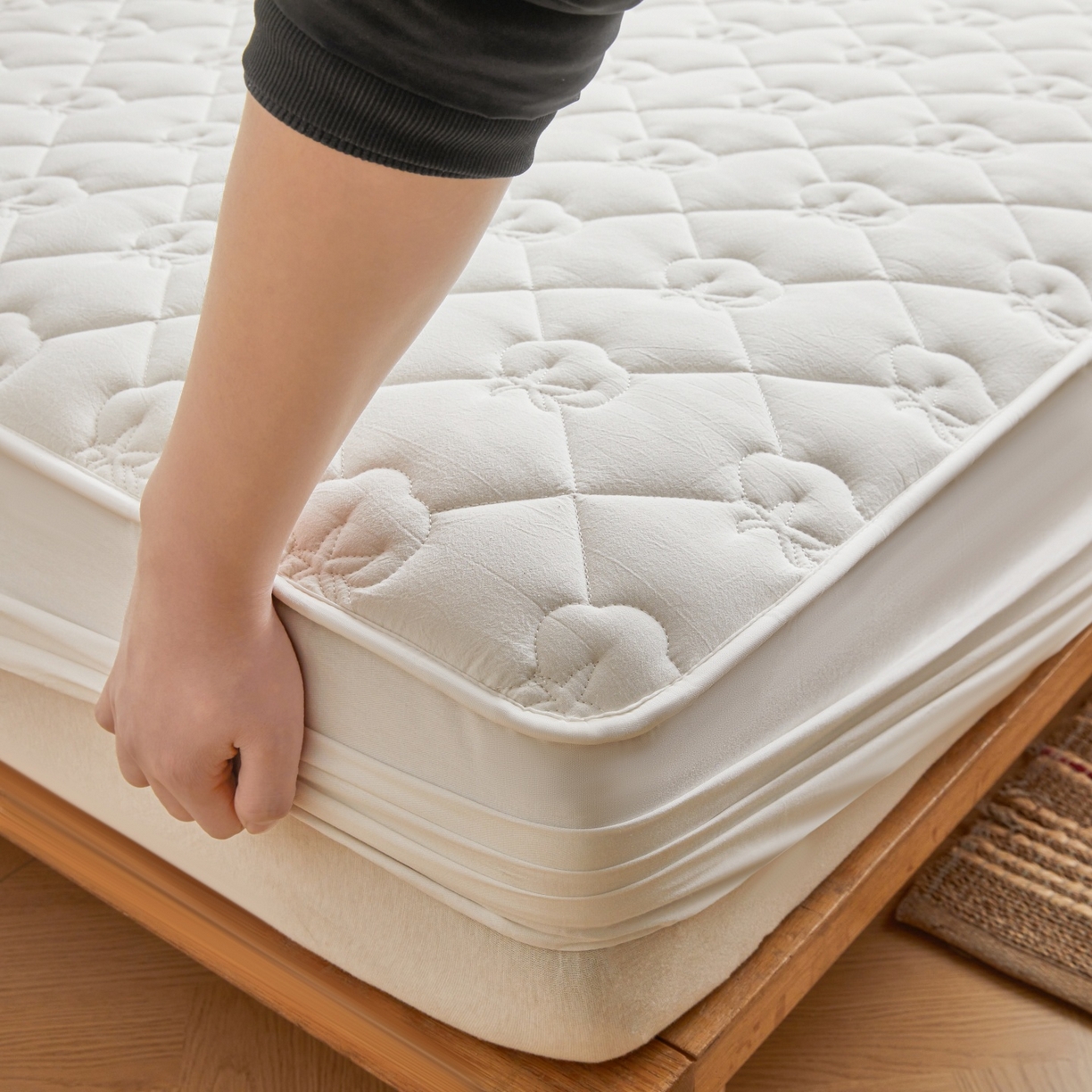 91家纺网 家纺一手货源 找家纺 （总）小米枕芯 2026新款全棉纯棉棉花图案舒适夹棉床笠