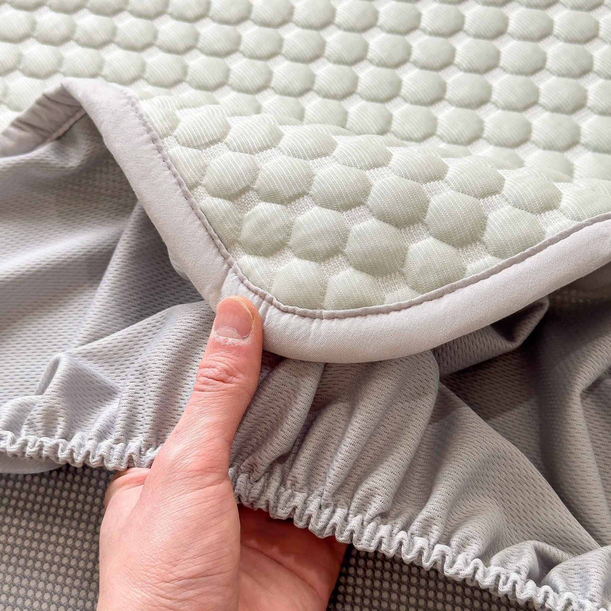 91家纺网 家纺一手货源 找家纺 孩子王家纺 2026春夏新款冰豆豆凉席凉感值过0.21冰丝床单单件冰丝席家用空调软席凉席席子 果绿-床笠款