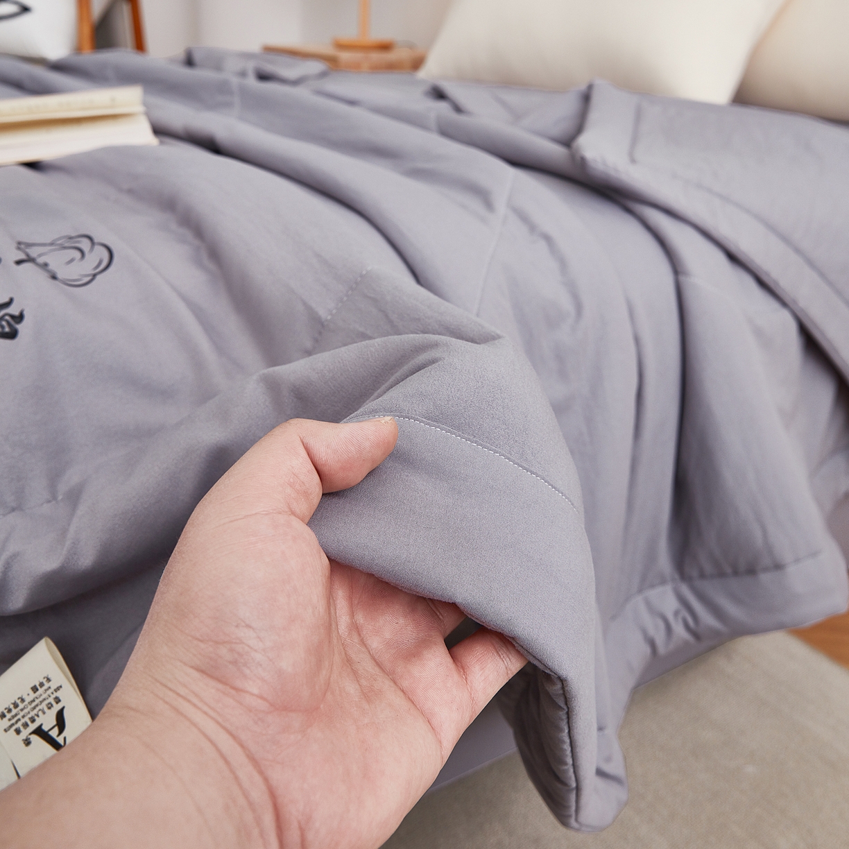 91家纺网 家纺一手货源 找家纺 （总）尊妙被业 2026新款水洗棉棉花夏被100%新疆棉花被被子被芯填充包检测