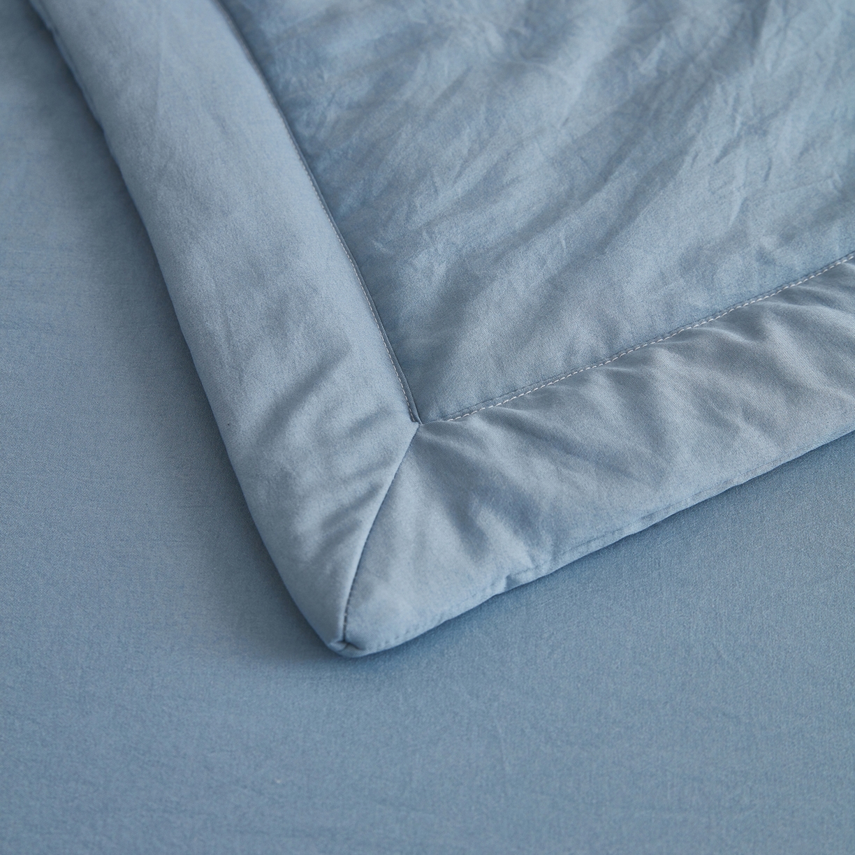 91家纺网 家纺一手货源 找家纺 尊妙被业 2026新款水洗棉棉花夏被100%新疆棉花被被子被芯填充包检测 复古蓝