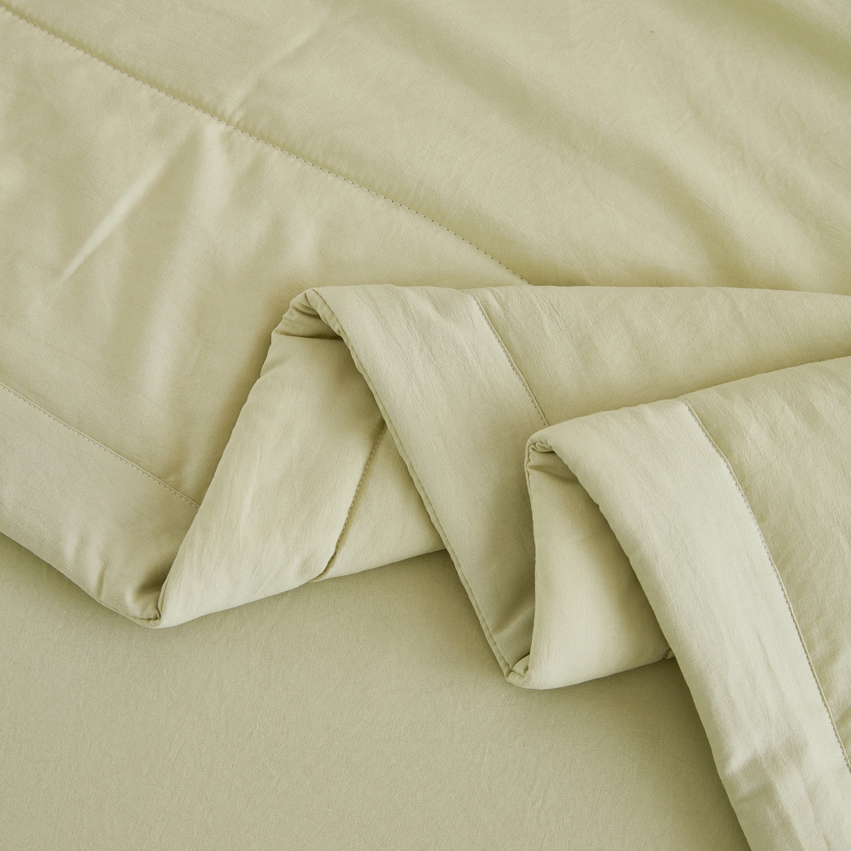 91家纺网 家纺一手货源 找家纺 尊妙被业 2026新款水洗棉棉花夏被100%新疆棉花被被子被芯填充包检测 岩松绿