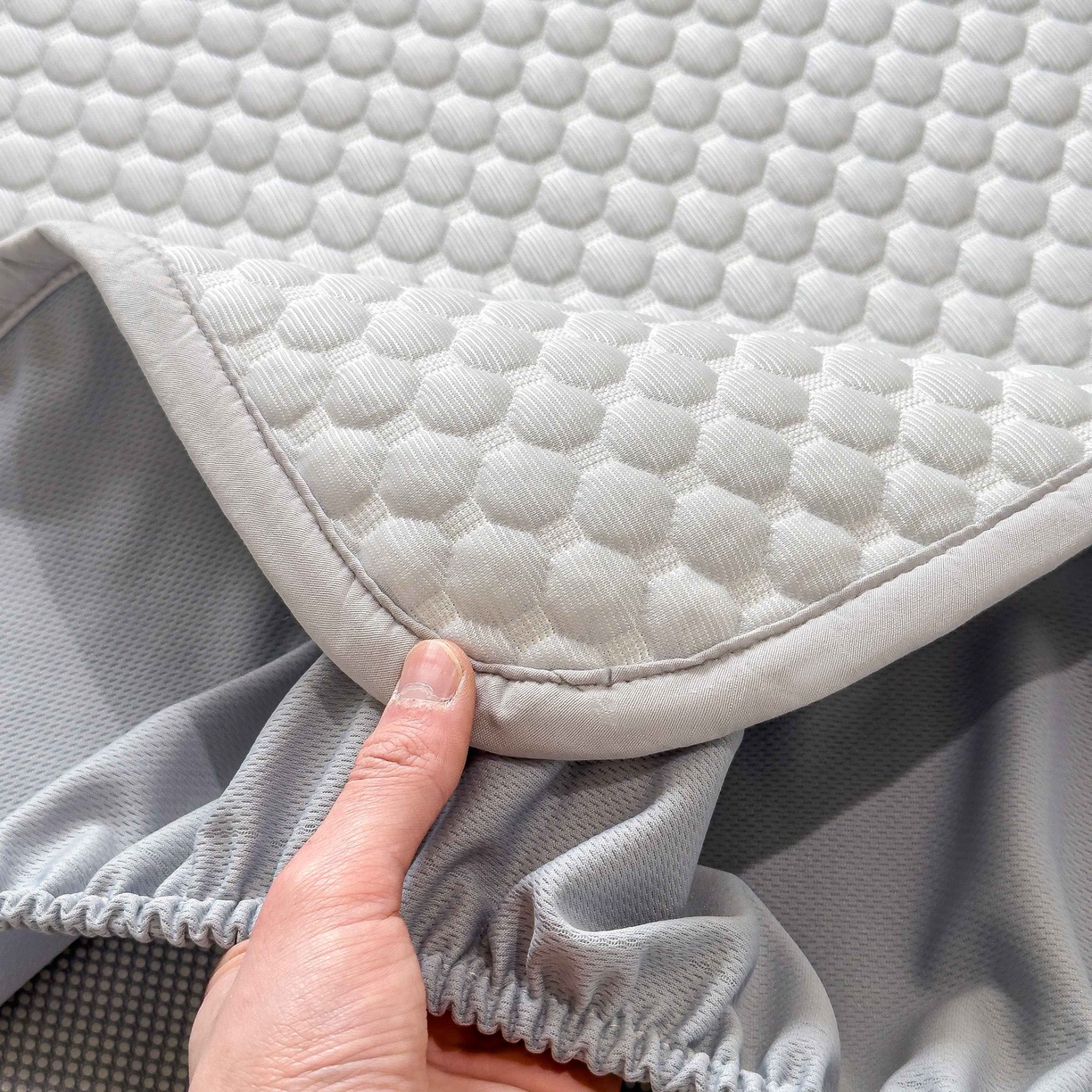 91家纺网 家纺一手货源 找家纺 孩子王家纺 2026春夏新款冰豆豆凉席凉感值过0.21冰丝床单单件冰丝席家用空调软席凉席席子 薇薇蓝-床笠款