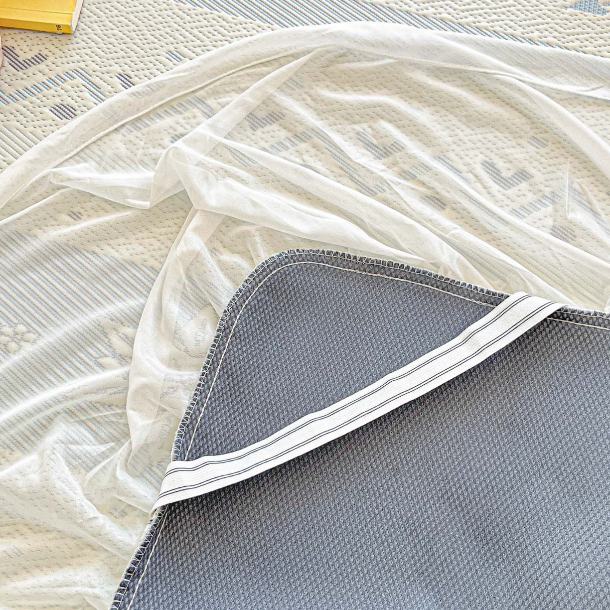 91家纺网 家纺一手货源 找家纺 （总）川悦生活 2026新款加厚三明治底床裙款凉感席三件套