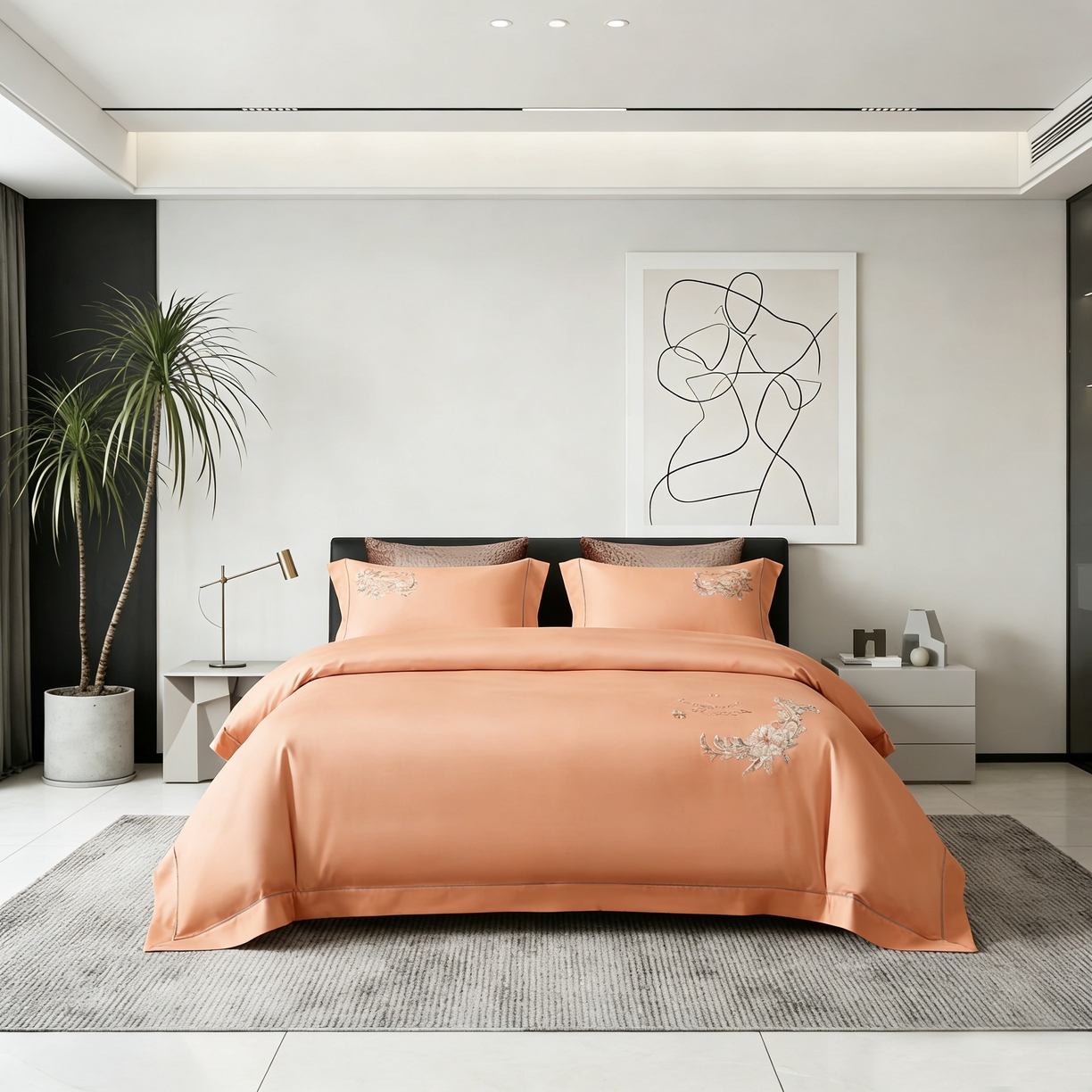 91家纺网 家纺一手货源 找家纺 （总）U品汇 2026全棉纯棉刺绣花四件套40支长绒棉100%棉礼盒包装