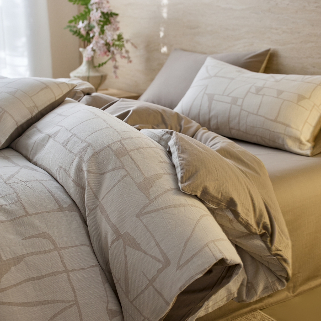 91家纺网 家纺一手货源 找家纺 （总）安莱生活 2026年新品水洗棉全棉纯棉色织提花系列四件套