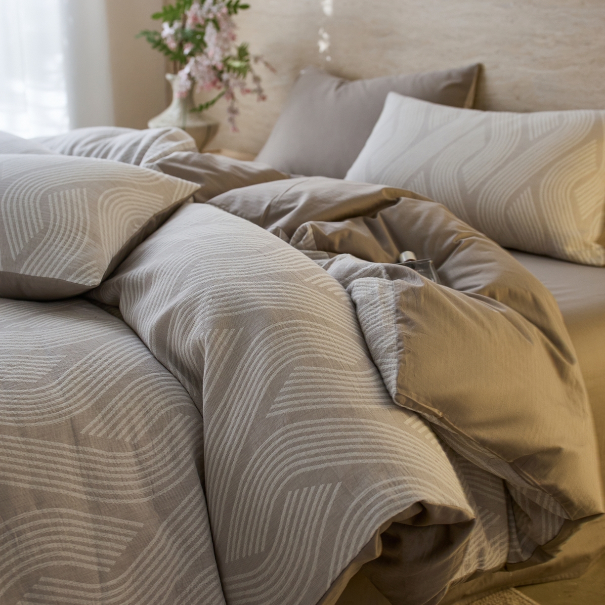 91家纺网 家纺一手货源 找家纺 （总）安莱生活 2026年新品水洗棉全棉纯棉色织提花系列四件套