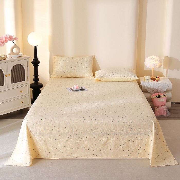 91家纺网 家纺一手货源 找家纺 （总）北部居 2026新款柔软泡芙纱高克重印花床单单品床单单件