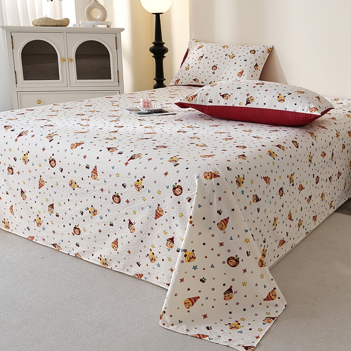 91家纺网 家纺一手货源 找家纺 （总）北部居 2026新款柔软泡芙纱高克重印花床单单品床单单件