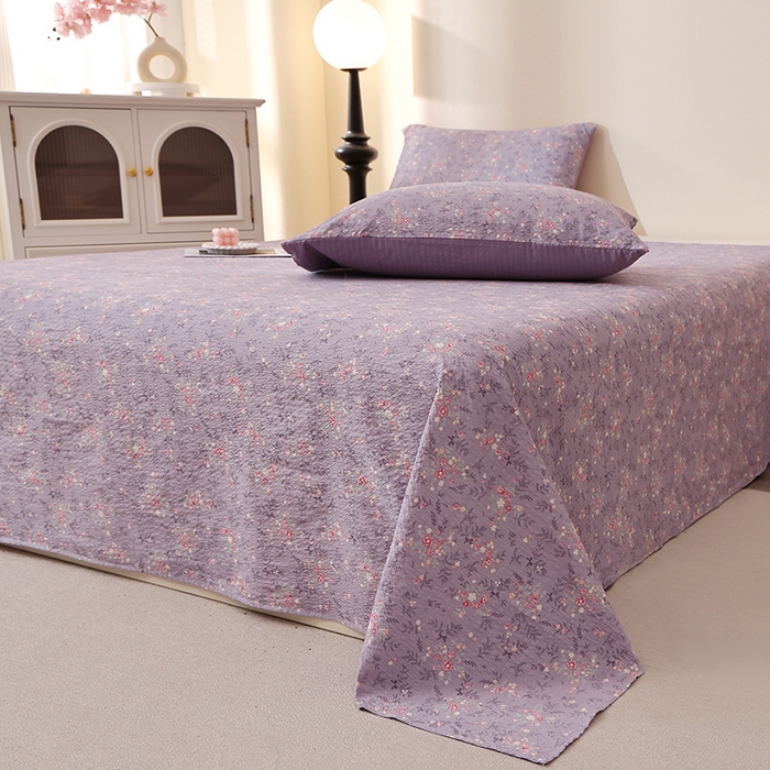 北部居 2026新款柔软泡芙纱高克重印花床单单品床单单件 浮光流韵