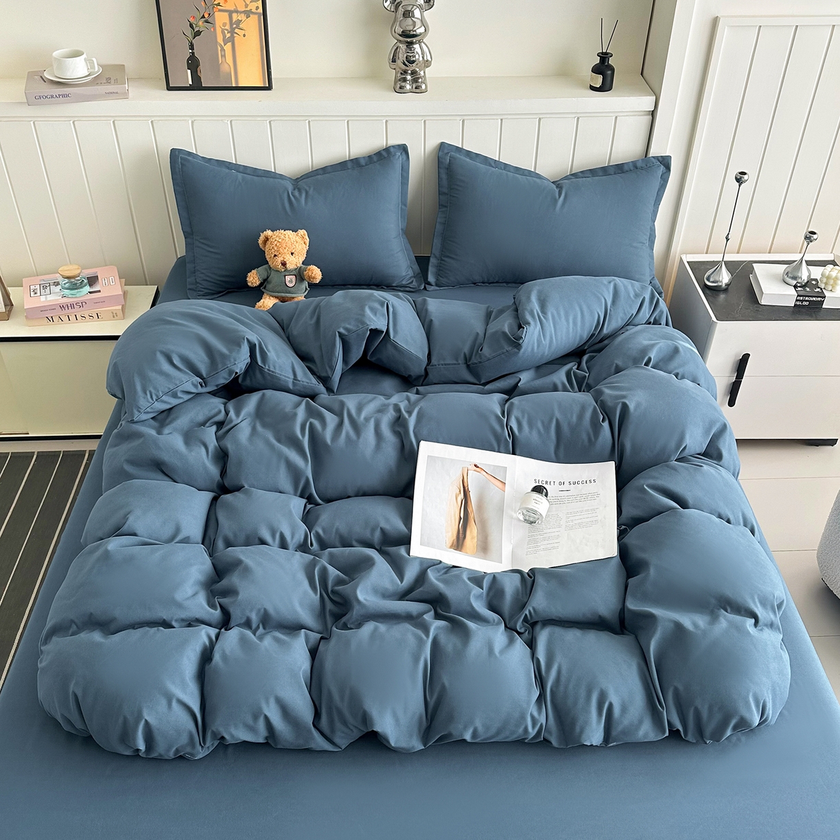 91家纺网 家纺一手货源 找家纺 （总）佑泽家纺 2026新款亲肤水洗棉四件套