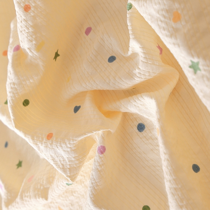 91家纺网 家纺一手货源 找家纺 北部居 2026新款柔软泡芙纱高克重印花四件套 安暖如夏