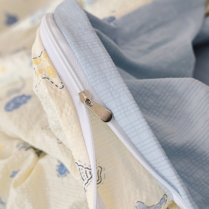 91家纺网 家纺一手货源 找家纺 北部居 2026新款柔软泡芙纱高克重印花四件套 点点阑珊