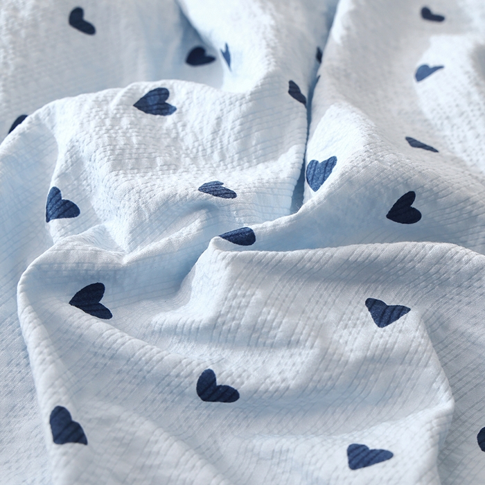 91家纺网 家纺一手货源 找家纺 北部居 2026新款柔软泡芙纱高克重印花四件套 花漾年华