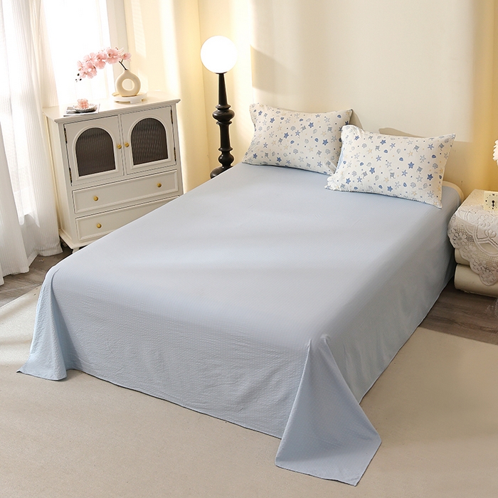 91家纺网 家纺一手货源 找家纺 北部居 2026新款柔软泡芙纱高克重印花四件套 点点阑珊