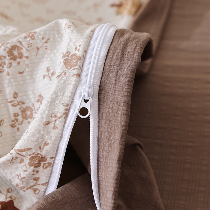 91家纺网 家纺一手货源 找家纺 北部居 2026新款柔软泡芙纱高克重印花四件套 硕果累累