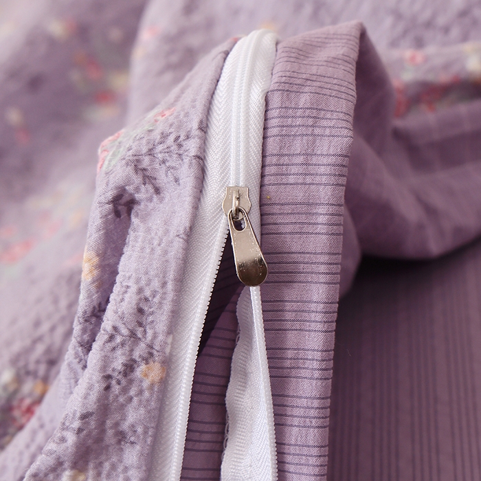 91家纺网 家纺一手货源 找家纺 北部居 2026新款柔软泡芙纱高克重印花四件套 浮光流韵