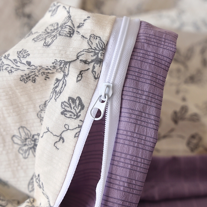 91家纺网 家纺一手货源 找家纺 北部居 2026新款柔软泡芙纱高克重印花四件套 梦回浅溪